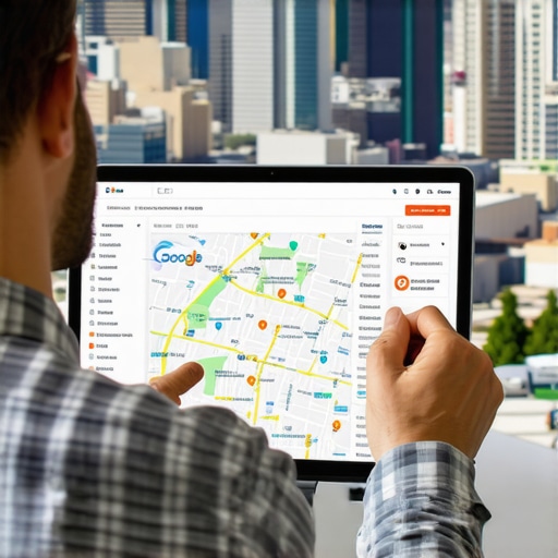 SEO strategist examining Bakersfield Google Map rankings