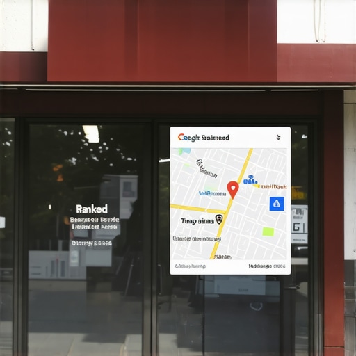 Bakersfield Google Maps SEO Success A Bakersfield storefront with Google Maps ranking overlay showing top local business