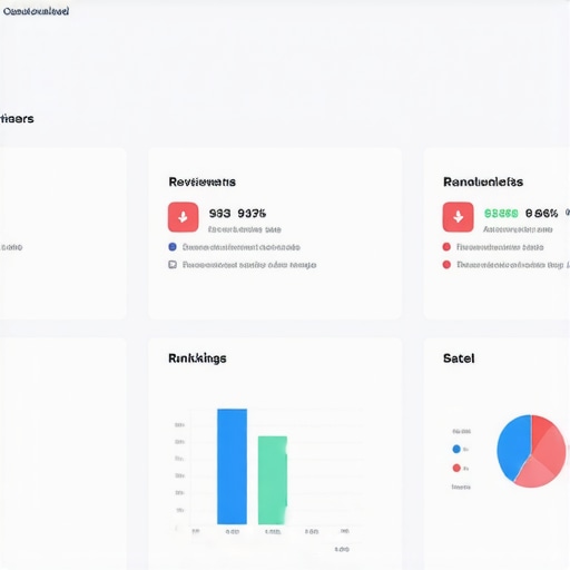 Local SEO Tools Dashboard Screenshot of local SEO dashboard with rankings and citation metrics.