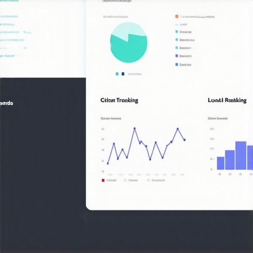 Computer screen displaying SEO analytics and local rankings