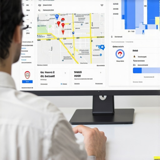 Consultant analyzing Bakersfield Google Maps and local SEO performance