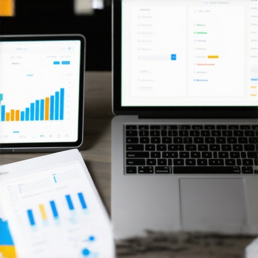 Laptop showing SEO analytics and citation management software to maintain Bakersfield SEO